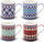 Set filxhanësh NAVA Colorful Mugs, 4 copë, porcelan 330 ml, shumëngjyrësh