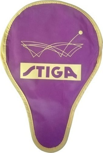 Çantë për raketë pingpongu Stiga Wallet, për 2 raketa, poliester, blu me të bardhë