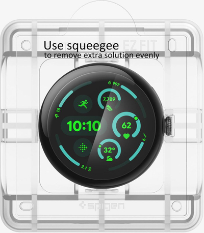 Mbrojtës ekrani Spigen Pixel Watch 3, xham mbrojtës, transparent