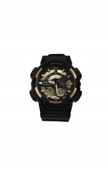 Orë dore Casio AEQ-110BW-9AVDF, quartz, 47mm, e zezë