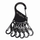 Organizues çelësash Nite Ize Key Rack KRS-03-01, 6 S-Biners, çelik inox, i zi