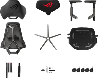 Karrige ASUS ROG Destrier Ergo, E zezë