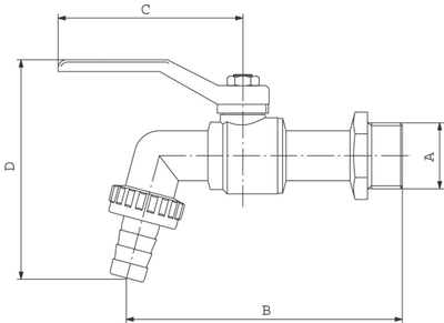 Valvulë uji Ferro (KC2), 3/4"