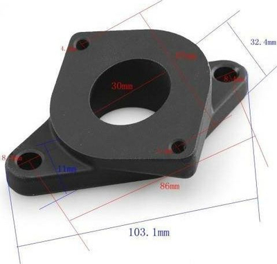 Adapter Blow Off TurboWorks për Nissan Skyline GTR R32 R33 R34, standard Greddy, alumin CNC, argjendtë