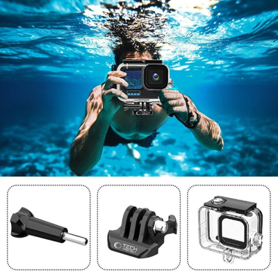 Водоотпорно заштитно куќиште Tech-Protect GA200 за GoPro Hero 9 10 11 12, проѕирно