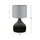 Llambë tavoline trup metal Ø18.5×45 cm (HM7593.03), zezë/ gri