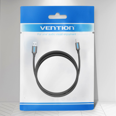 Kabllo USB Vention COQBF, USB A me USB B, 1 m, e zezë