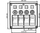 Panel çelësash TurboWorks Switch ON OFF x4, 2x5A 1x10A 1x15A, me LED, i zi