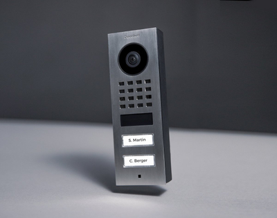 Interfon video IP DoorBird D1102V, montim sipërfaqësor, WLAN LAN, çelik inox V4A i furçuar
