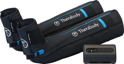 Çizme kompresioni Therabody RecoveryAir Prime, terapi me presion, pa fishë, të zeza S