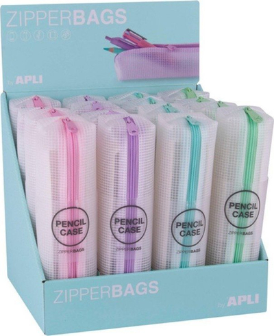 Kuti lapsash Apli Pencil Case Zipper, EVA, me zinxhir, ngjyra miks