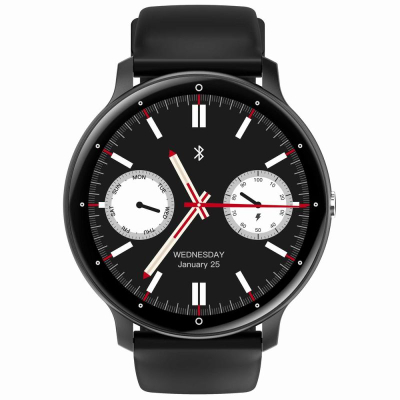 Ora e zgjuar Gravity GT1-4 PRO, ekran 1.39", Bluetooth 5.2, e zezë