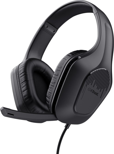 Set gaming Trust GXT 792 Quadrox, maus optik USB, tastierë RGB, kufje USB, i zi
