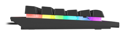 Tastierë lojrash Genesis Rhod 500, membranore, RGB, e zezë