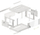 Kabinet për server Lanberg WF01-6404-10S, 19", i bardhë