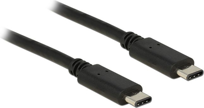 Kabllo Delock USB C - USB C 83672, 0.5 metra, e zezë