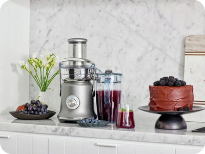 Shtrydhëse frutash Sage Nutri Juicer Cold XL SJE830, teknologji cold, inoks, ngjyrë argjendi