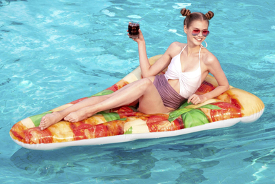 Dyshek fryrëse Bestway Pizza Slice, 180 x 122 x 24 cm, motiv picë, shumëngjyrësh
