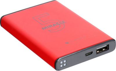 Powerbank Puridea S12, 5000mAh, 5V 2A, i kuq