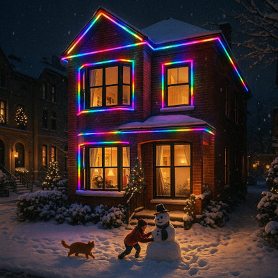 Bandë LED RGB Gotel, 20m, 8W, shumëngjyrëshe