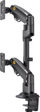 Mbajtëse dopio monitori North Bayou H180, 22"-32", lëvizje e plotë, e zezë