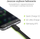 Kabllo USB Green Cell GCmatte Micro USB, e sheshtë, 25 cm me mbështetje të karikimit të shpejtë