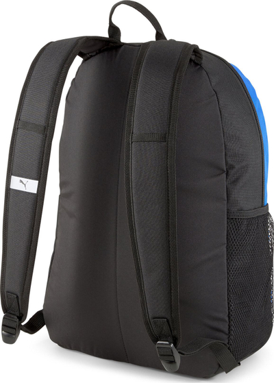 Çantë shpine Puma Team Goal 23 Backpack, sportive, me xhep anësor rrjete, blu me të zezë