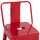 Stol bari MELITA HM8643.04, metal, 100cm, i kuq
