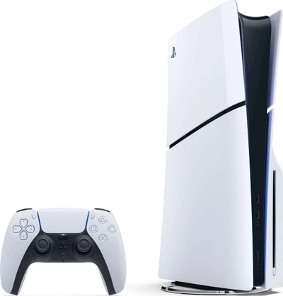 Konzolë Sony PlayStation 5 Slim Standard, 1TB, 2 kontrolle DualSense, e bardhë