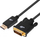 Kabllo TB AKTBXVDDPDVI18B, DisplayPort në DVI, 1.8 m, e zezë