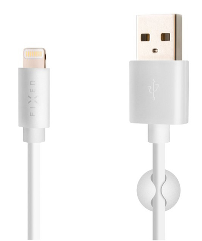 Kabllo USB Fixed, USB A në Lightning, 2 m, i bardhë