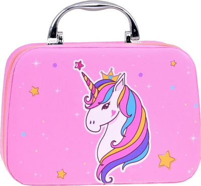 Set kozmetik për fëmijë Magic Unicorn Case, me çantë lojërash, shumëaksesorësh, shumëngjyrësh