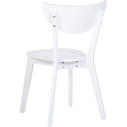 Set karrigesh ngrënie Beliani Roxby, 2 copë, dru MDF, të bardha
