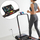Tapet vrapimi EneroFit W100, me motor, paloset, ngjyrë e zezë