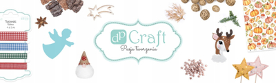 Декоративна сатенска лента dP Craft Lovable Christmas, 25mm x 5m, беж