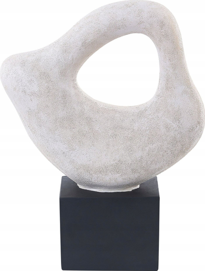 Figurinë zbukuruese KAVALA Ceramic, 32cm, abstrakte, e bardhë