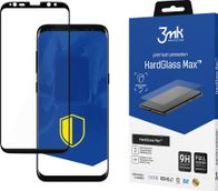 Xham mbrojtës 3MK HardGlass Max për Samsung Galaxy S8+, xham i temperuar, mbulim i plotë, i zi
