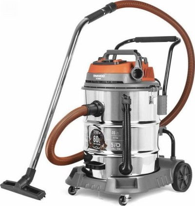 Индустриска правосмукалка Daewoo DAVC 6030S, 60L, 2200W, сребрено портокалова