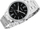 Orë burrash Casio MTPV005D-1B, analoge quartz, çelik inox, me faqe të zezë