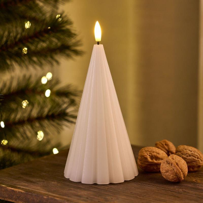 Dekor bredhi për Krishtlindje Sirius Laura, 2 cm, LED, e bardhë