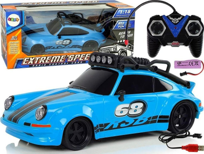 Makinë sportive me pult LEAN Extreme Speed, shkallë 1:18, radio kontroll, blu