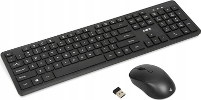 Set tastierë dhe maus iBOX Workstation Pro Kit IKM5010W, wireless 2.4 GHz, 1600 dpi, i zi