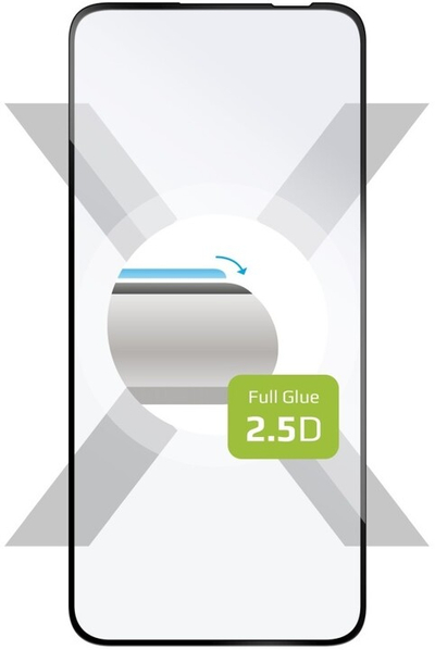 Xham mbrojtës FIXED Full-Cover për Samsung Galaxy A54 5G, i zi