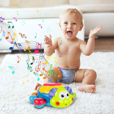 Lodër interaktive për bebe Runaway Toy, muzikore, me lëvizje vetë, shumëngjyrëshe