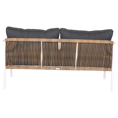 Sofa e jashtme 3-ulëse Maerly (HM6055.01), bardhë/ bezhë