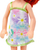 Kukull Barbie Chelsea flokkuqe, 15 cm, me fustan me lule, shumëngjyrëshe