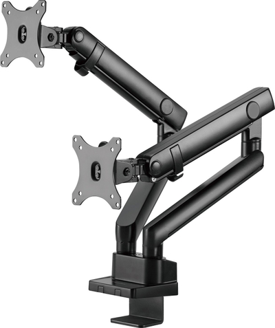 Krah monitori Silverstone SST ARM25, për 2 monitorë 32", i zi