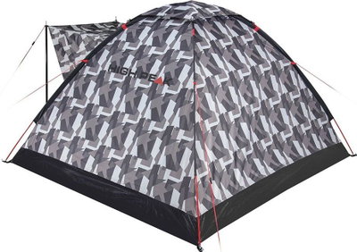 Шатор за кампување High Peak Beaver 3 10322, 3 лица, лесен, сив камуфлаж