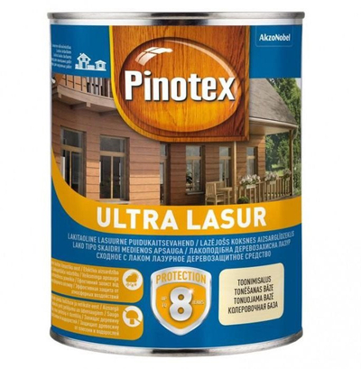 Lazurë për dru Pinotex Ultra Lasur, 3L, redwood
