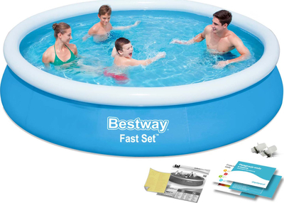 Pishinë Bestway Fast Set 57273, 366 cm, rrethore, blu